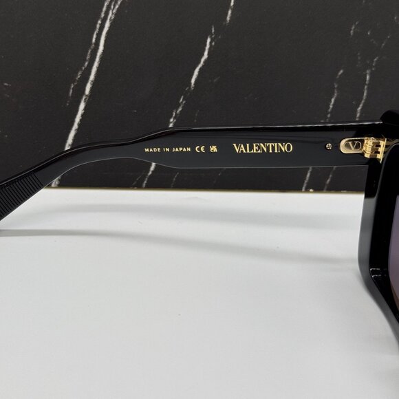 NEW VALENTINO SUNGLASSES WOMEN BLACK EYEWEAR VALENTINO V-GOLD-II VLS-161A main image 5